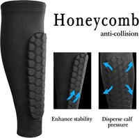 Honeycomb Soccer Shin Guard for Kids Youth, Lightweight Football Shin Pad Sleeve, Breathable and Easy to Put on Soccer Protective Leg Pads