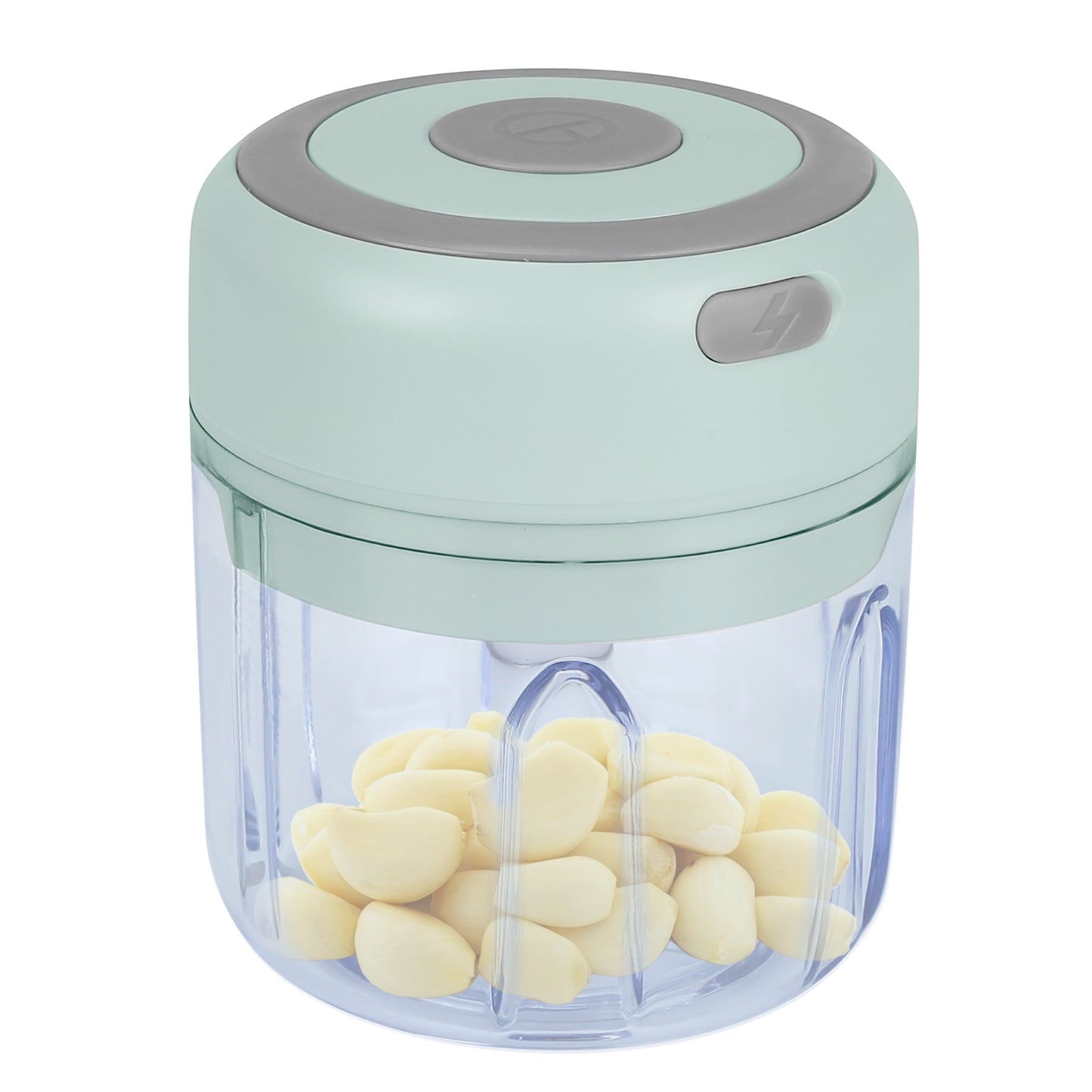 Mini Electric Garlic Chopper 8.45OZ Cordless Garlic Mincer Food Chopper Rechargeable Food Blender Chili Nut Onion Pepper Meat Ginger Food