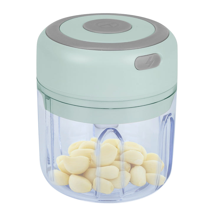 Mini Electric Garlic Chopper 8.45OZ Cordless Garlic Mincer Food Chopper Rechargeable Food Blender Chili Nut Onion Pepper Meat Ginger Food