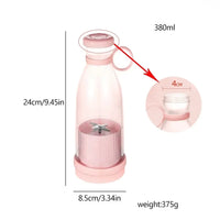 Electric Juicer Rechargeable Fresh Fruit Juicer USB Portable Juice Cup Handheld Smoothie Machine Mini Juice Blender Kitchen