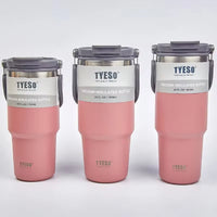 Tyeso Coffee Cup Thermos Bottle Stainless Steel Double-Layer Insulation Cold and Hot Travel Mug Vacuum Flask Car Water Bottle