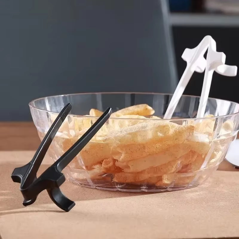 Finger Chopsticks Portable Potato Chip Snack Clip Lazy Assistant Easy to Operate Tongs Salad Food Not Dirty Hand Gaming Tools