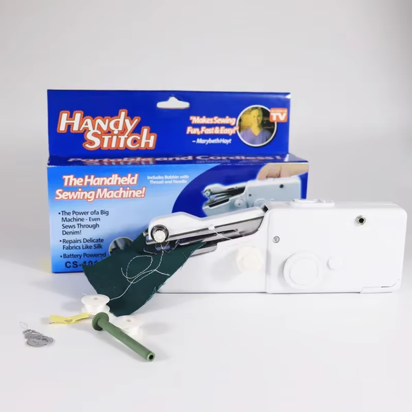 Mini Handheld Sewing Machine, Quick Sewing Portable Sewing Machine, Portable Sewing Machine Suitable for Home - White