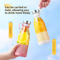 Electric Juicer Rechargeable Fresh Fruit Juicer USB Portable Juice Cup Handheld Smoothie Machine Mini Juice Blender Kitchen