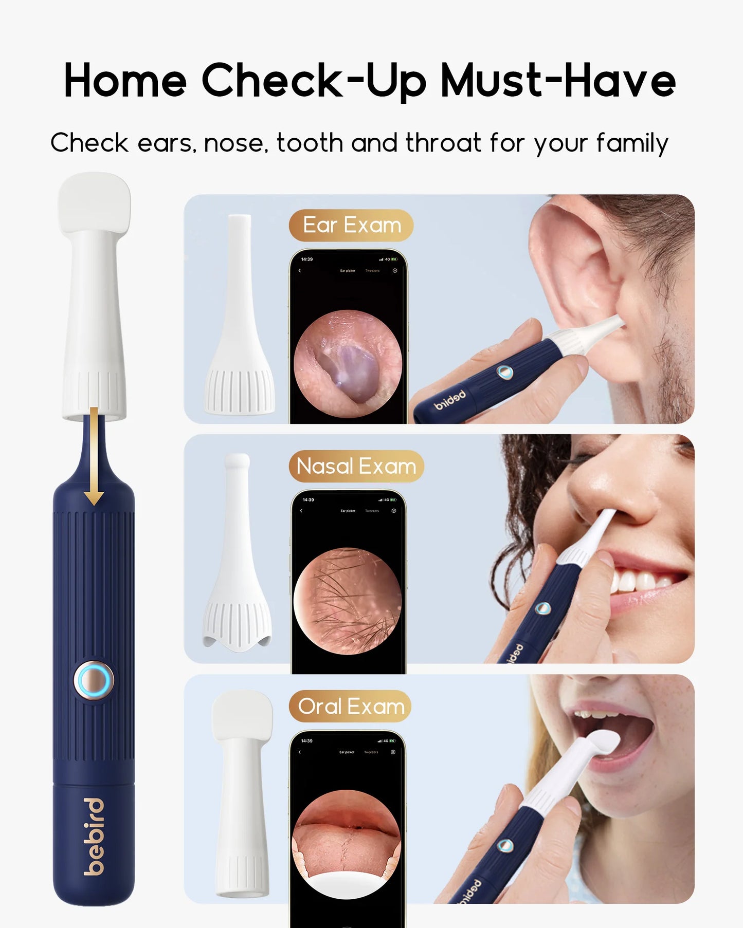 2025 New  Earsight plus I35R Visual Ear Cleaner Earpick Bendable HD Clipable Tweezers All-In-1 Ear Rod Earwax Removal Kits