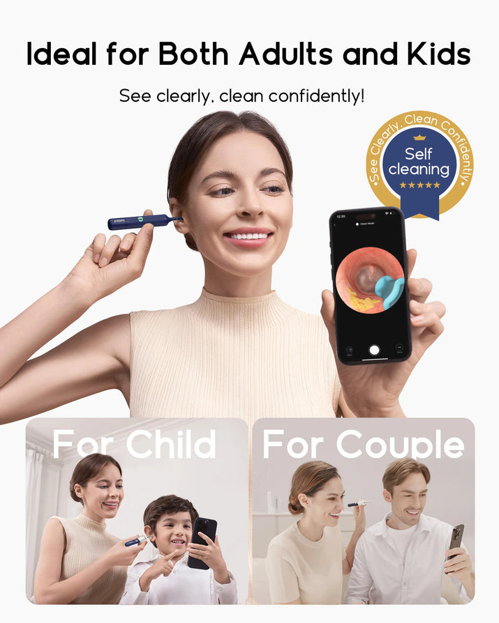 2025 New  Earsight plus I35R Visual Ear Cleaner Earpick Bendable HD Clipable Tweezers All-In-1 Ear Rod Earwax Removal Kits