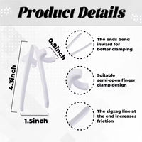 Finger Chopsticks Portable Potato Chip Snack Clip Lazy Assistant Easy to Operate Tongs Salad Food Not Dirty Hand Gaming Tools