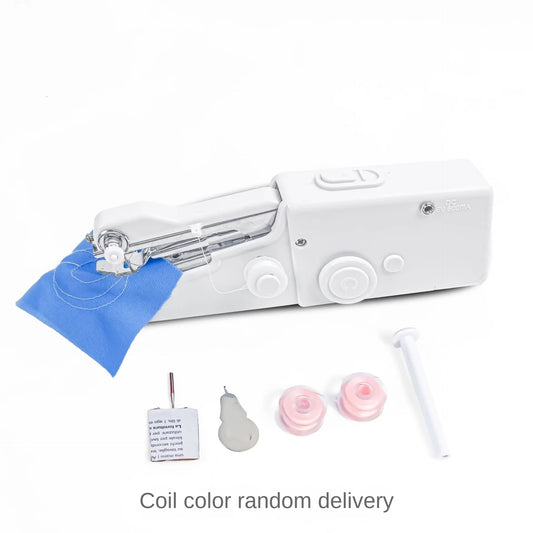 Mini Handheld Sewing Machine, Quick Sewing Portable Sewing Machine, Portable Sewing Machine Suitable for Home - White