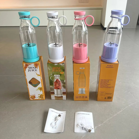 Electric Juicer Rechargeable Fresh Fruit Juicer USB Portable Juice Cup Handheld Smoothie Machine Mini Juice Blender Kitchen