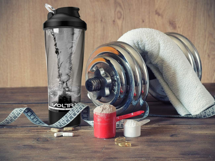VOLTRX Premium Electric Protein Shaker Bottle, Made with Tritan - BPA Free - 24